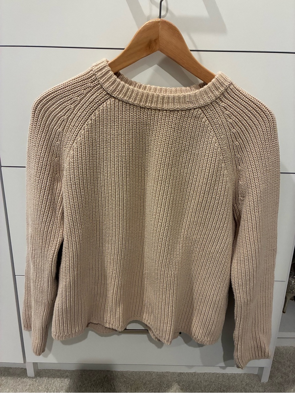 Jenni Kayne Beige Knit Crewneck Sweater - Women